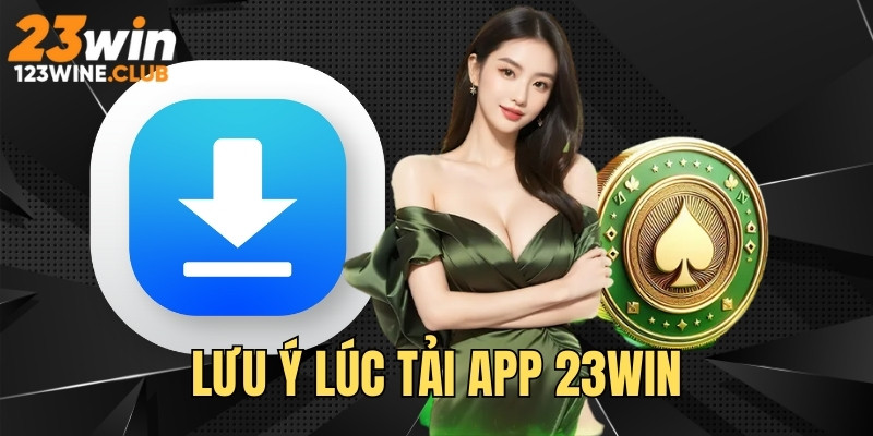 Vấn đề nên lưu ý lúc tải app 23WIN